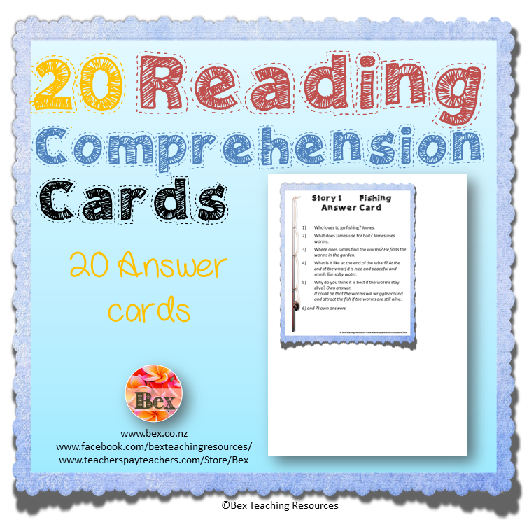 Thumbnail: Reading Comprehension Cards - 20 Stories