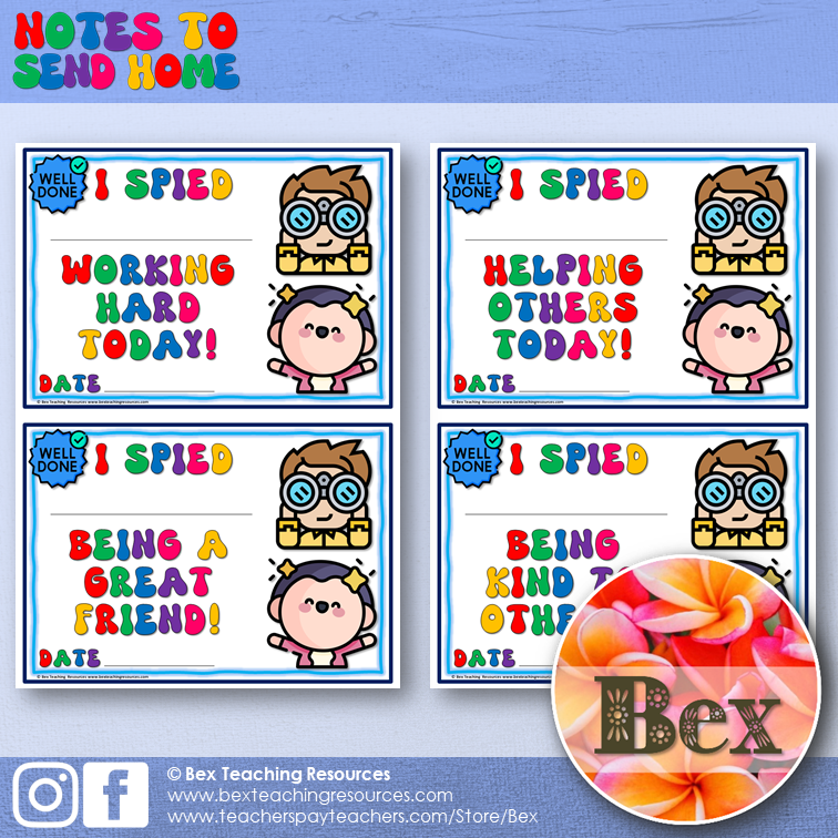 Thumbnail: I Spied - Notes To Send Home