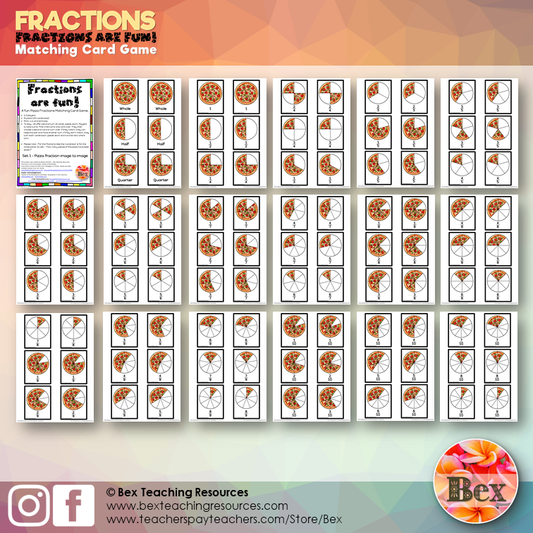 Thumbnail: Fractions - Matching Card Game Set 1