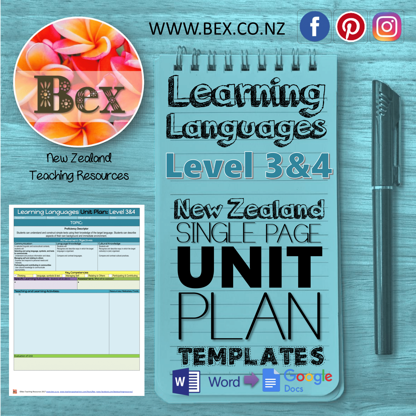 New Zealand Learning Languages Unit Plan Template (Level 3&4 NZC)