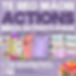 Te Reo Maori - Actions