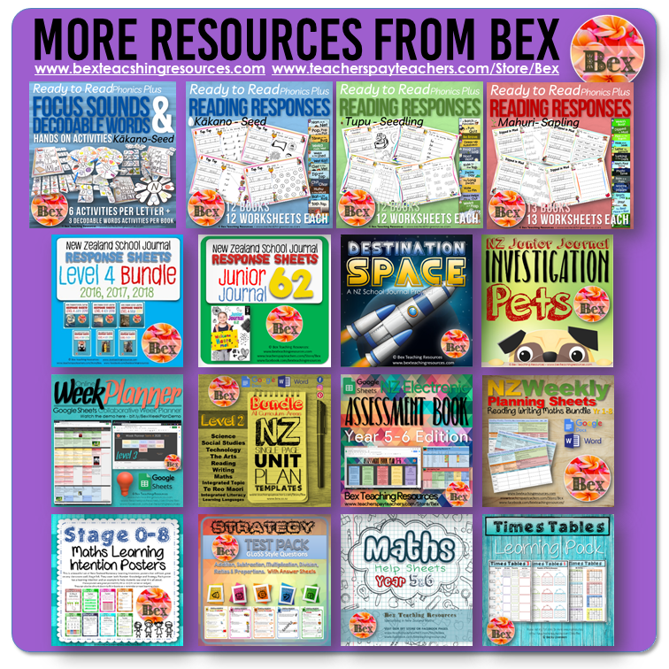 Thumbnail: NZ Junior Journal Bundle 61-65 - Reading Responses