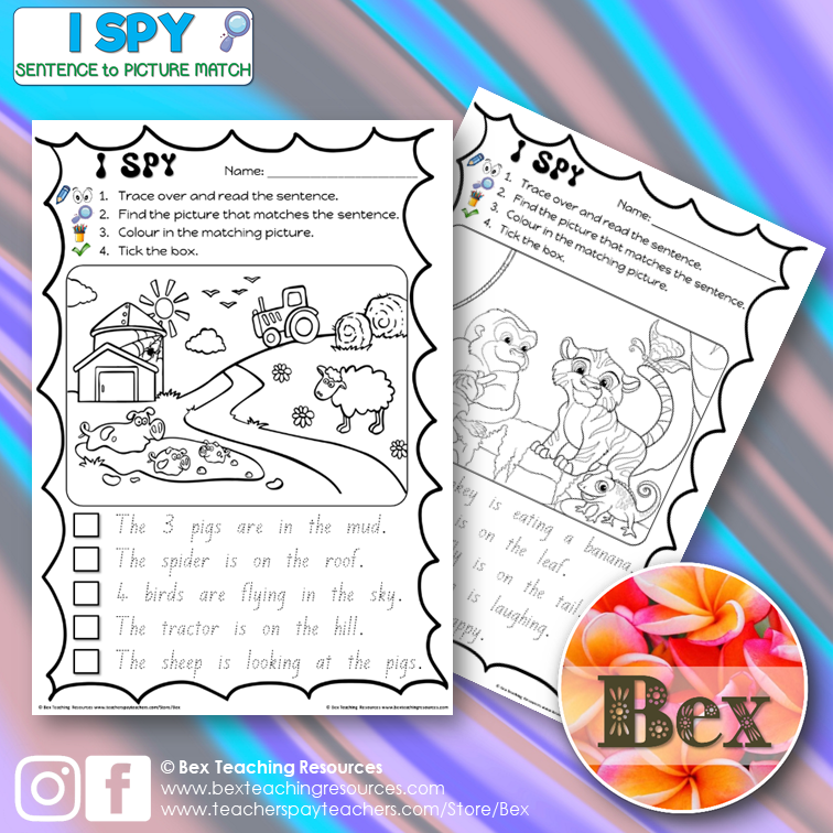 Thumbnail: I Spy Sentence to Picture Match