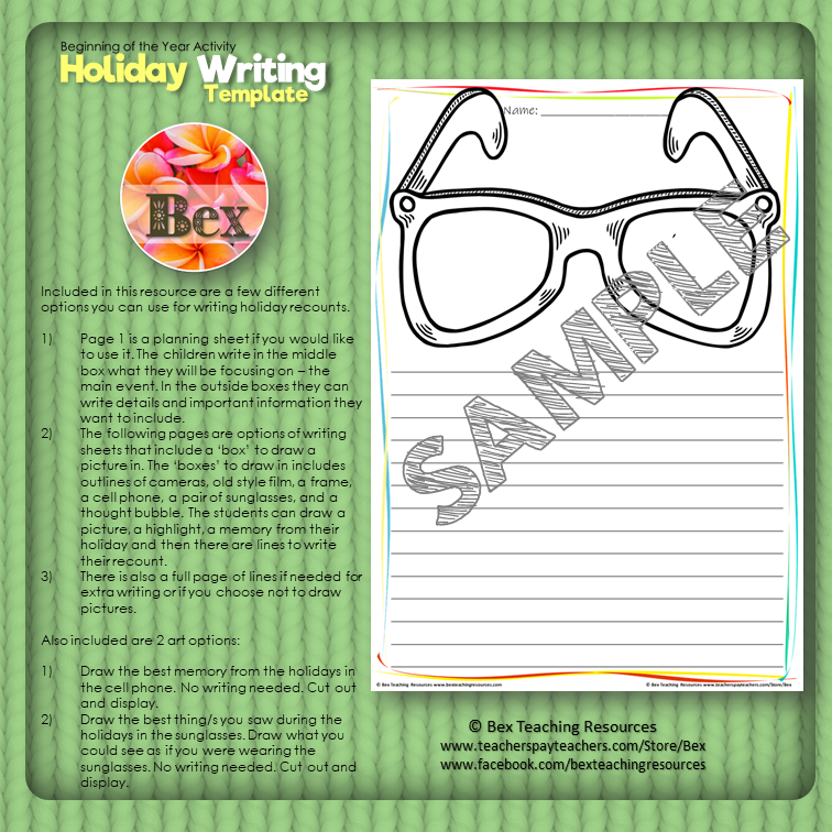 Thumbnail: Holiday Writing Templates