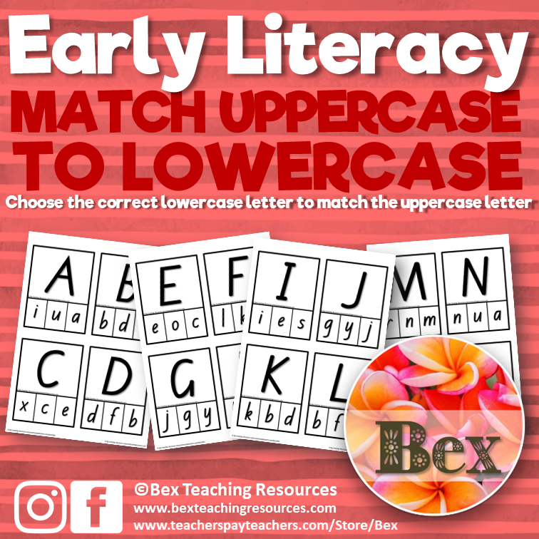 Early Literacy - Match Uppercase to Lowercase