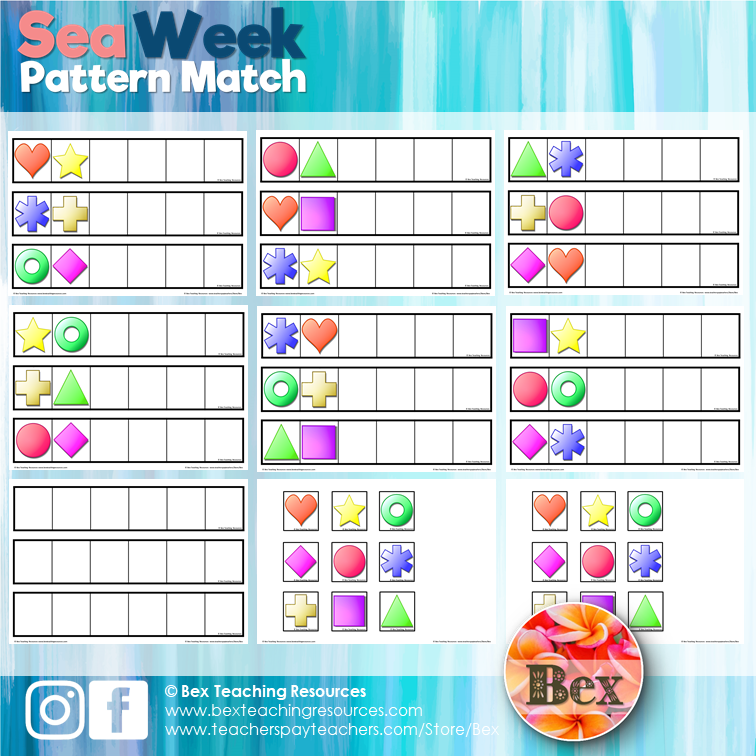 Thumbnail: Math Pattern Match - FREE