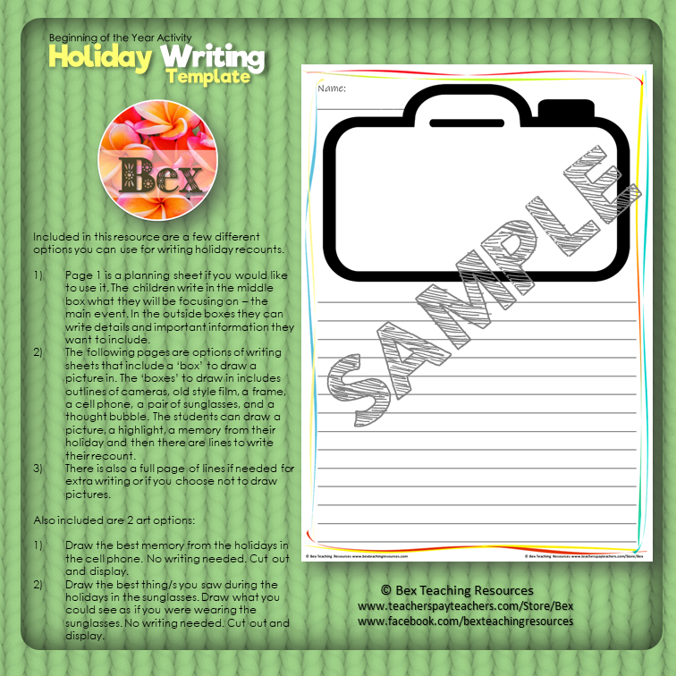 Thumbnail: Holiday Writing Templates