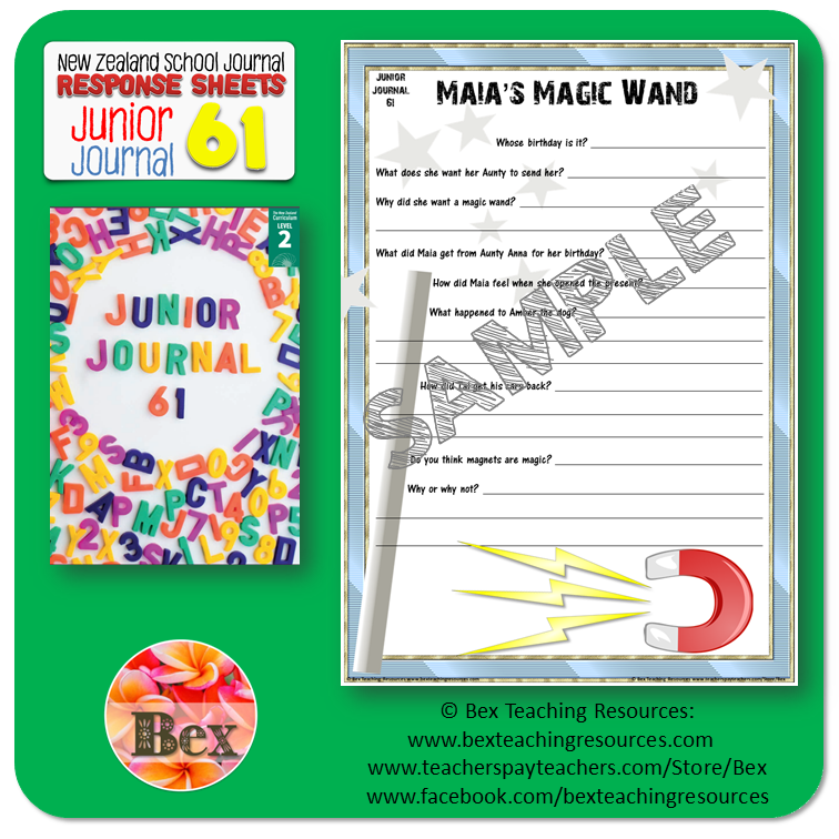 Thumbnail: NZ Junior Journal 61 Reading Responses