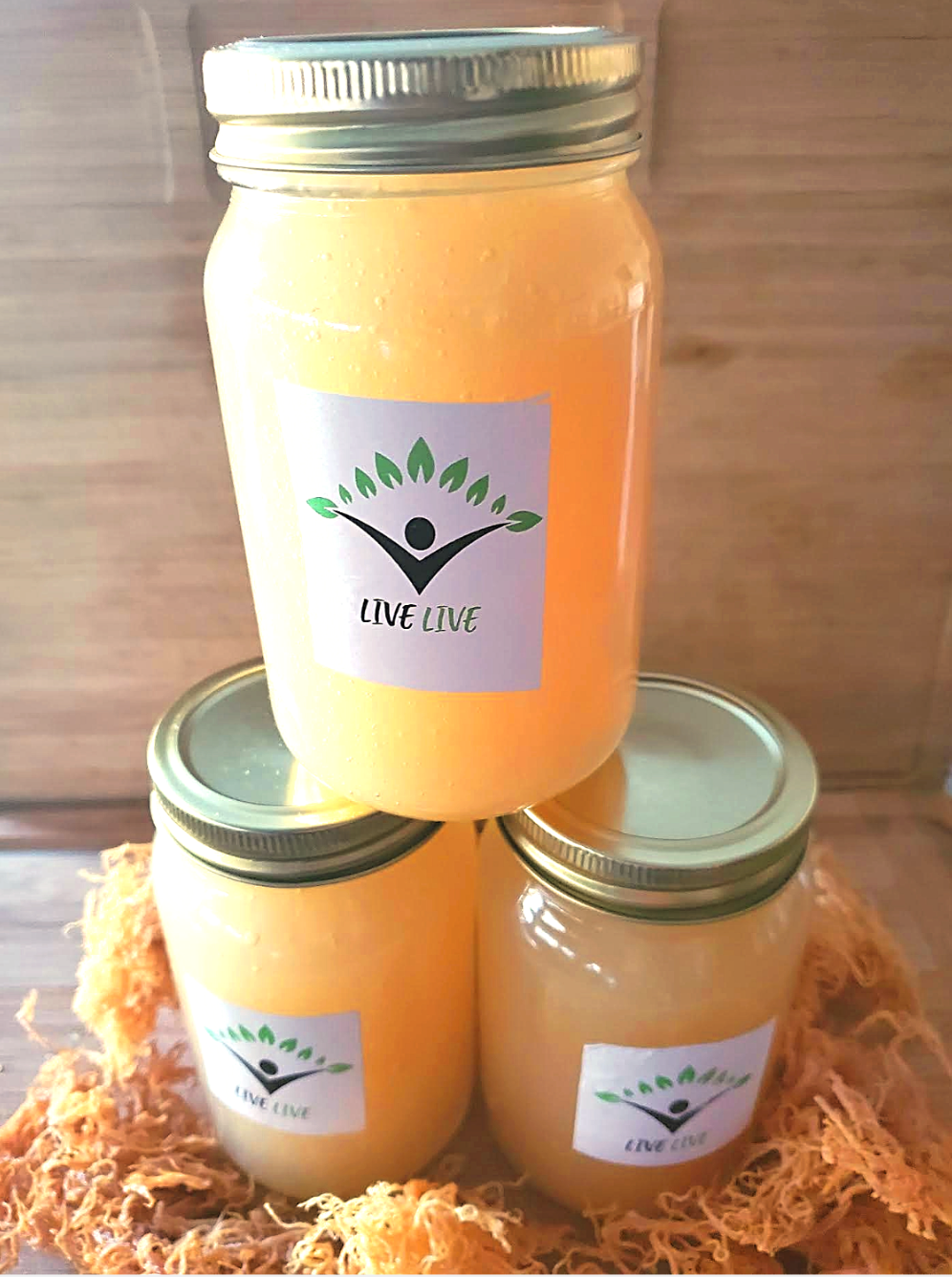 LiveLive Handcrafted Seamoss Gel 3 Pk