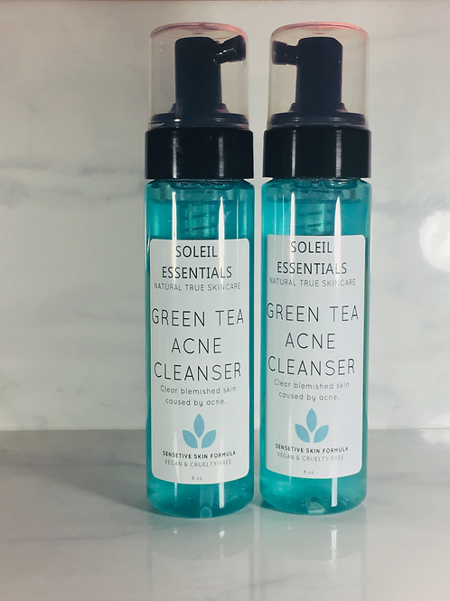 GREEN TEA ACNE FACIAL CLEANSER | soleilessentials