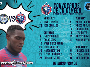 CONVOCADOS DE CD OLMEDO