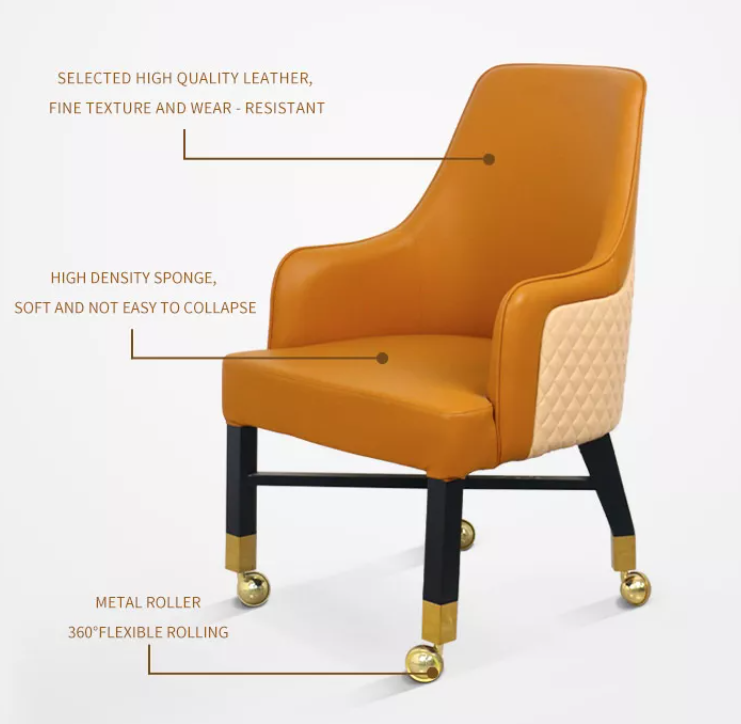 Thumbnail: 4 x Comfortable Armchair Padded Casino Chairs