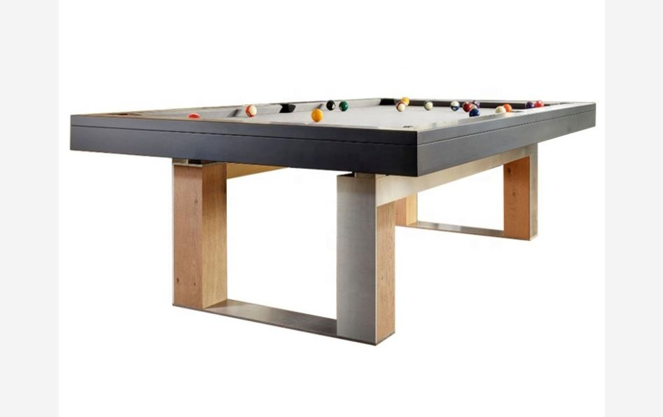 Thumbnail: NEW MODERN 9FT USA STYLE POOL TABLE & ACCESSORIES