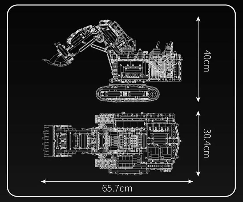 Thumbnail: 4767pce Motorized HD Excavator Model