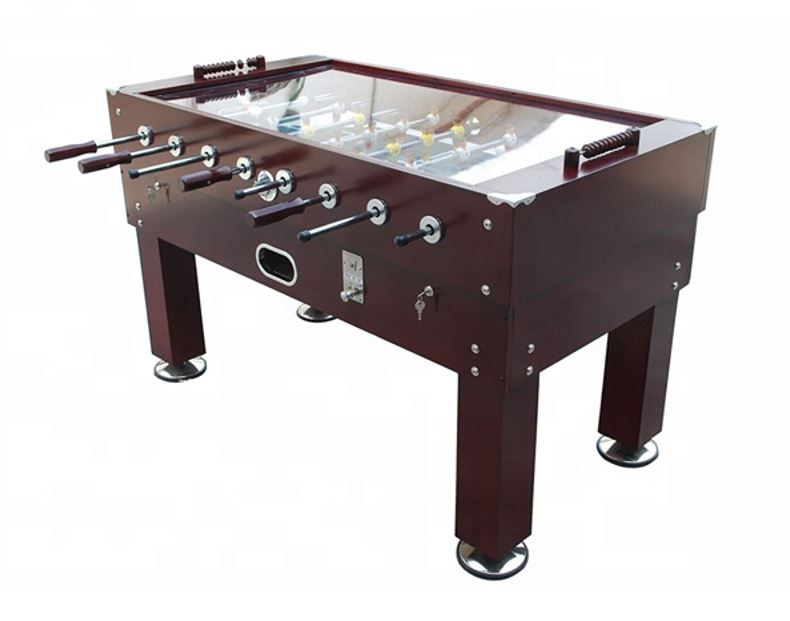 Thumbnail: PREMIUM QUALITY 140CM GLASS TOP FOOSBALL TABLE