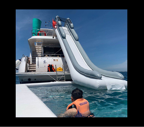 Thumbnail: New Style Inflatable Custom Boat Slide