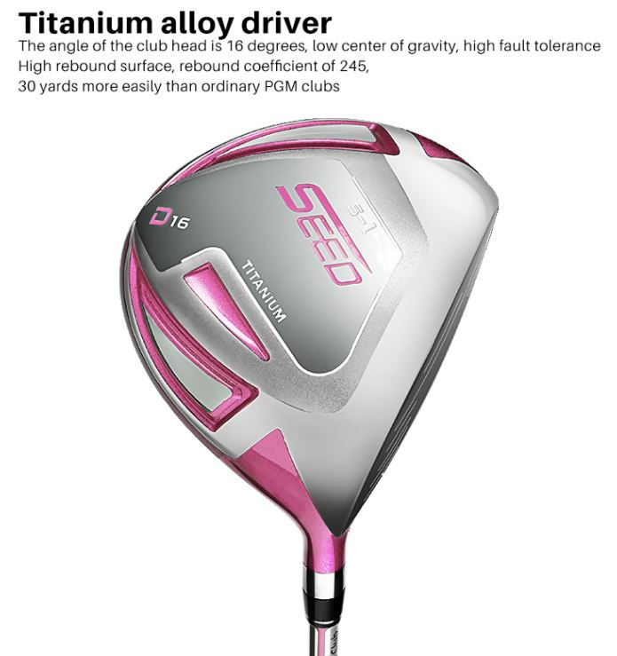 Thumbnail: JUNIOR GIRLS HIGH GRADE PINK PGM FULL GOLF CLUB SET