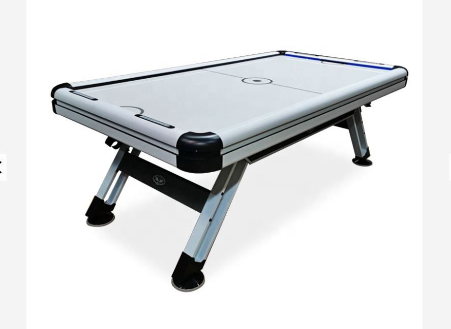 Thumbnail: TOP GRADE 226CM WHITE SURFACE PUSH AIR HOCKEY TABLE