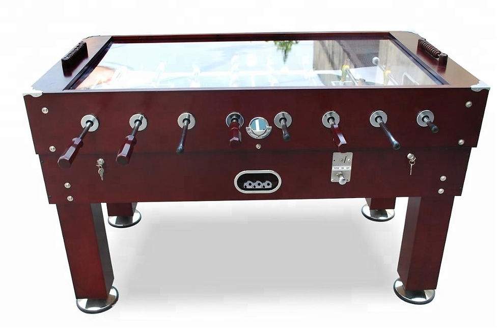 Thumbnail: PREMIUM QUALITY 140CM GLASS TOP FOOSBALL TABLE