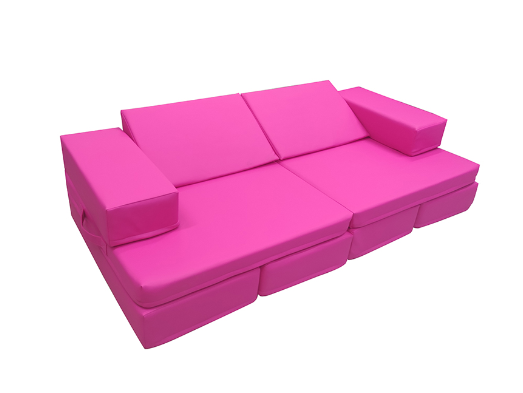 Thumbnail: NEW HIGH QUALITY 12 PCE PINK SOFT PLAY SOFA SET  1-4YRS