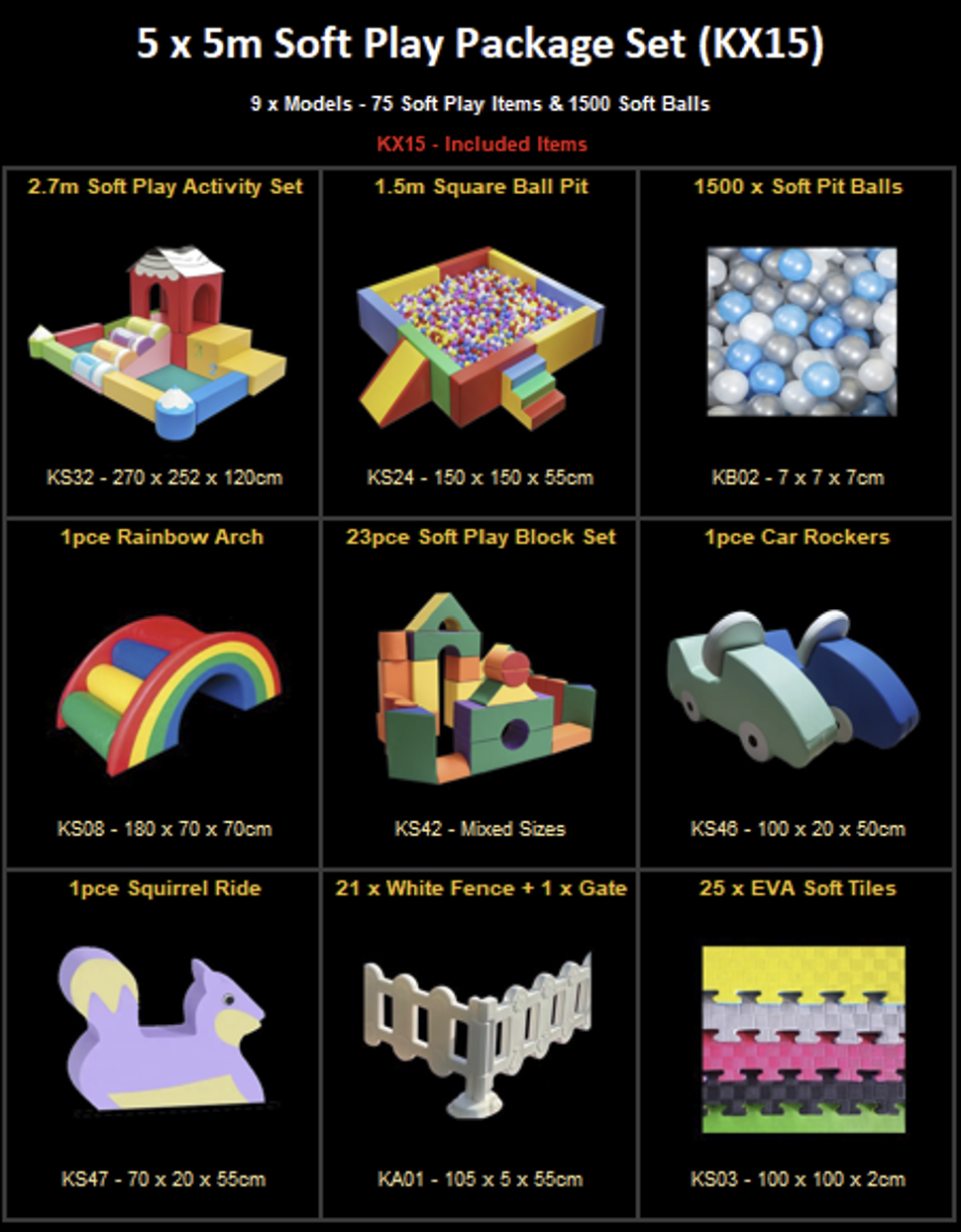 Thumbnail: 5 x 5m Soft Play Package