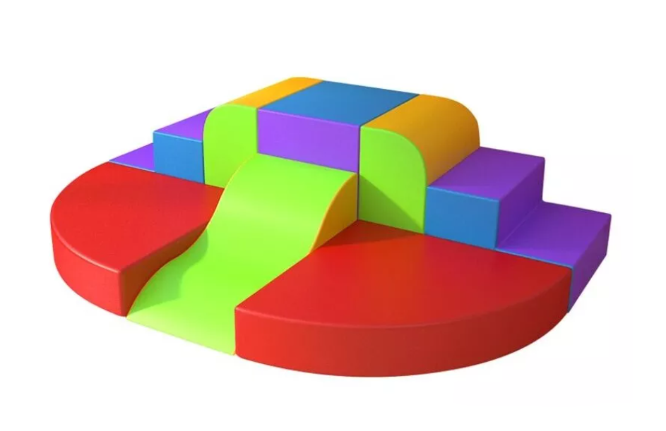 Thumbnail: 8 Pce Indoor Soft Play Climb & Slide Set