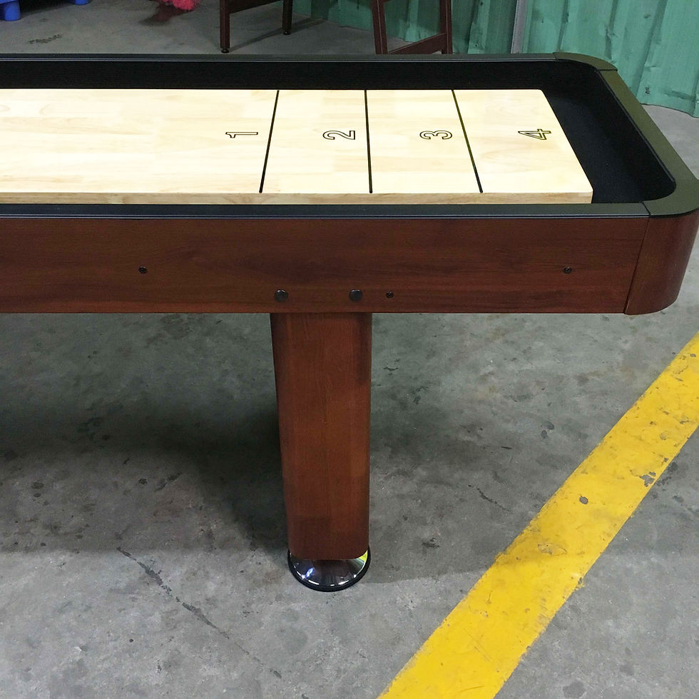 Thumbnail: 14ft Standard Solid Wood Shuffleboard Table & Accessories