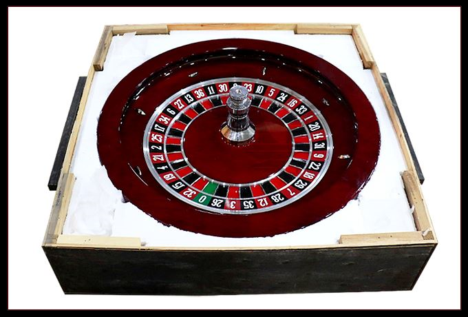 Thumbnail: 32" Red Brown Russia Roulette Wheel