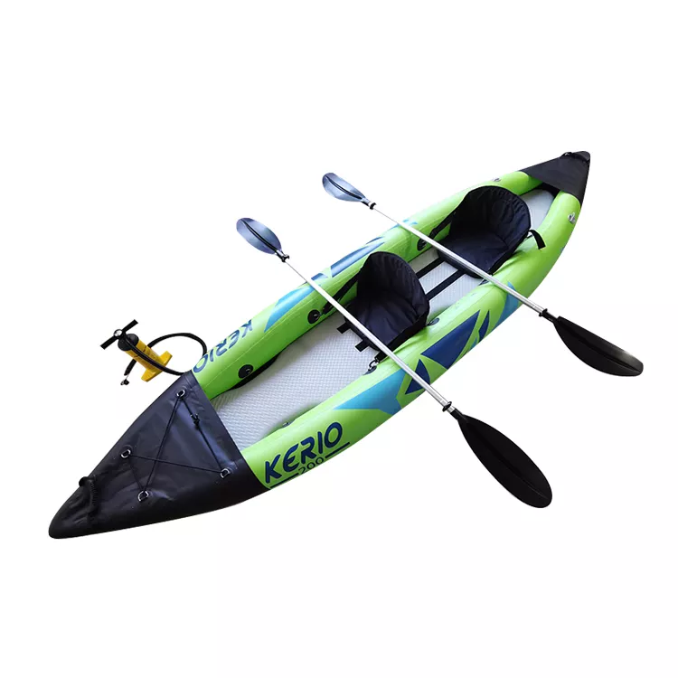 2 Person Inflatable Kayak Boat With Skegs & Fin OTTop