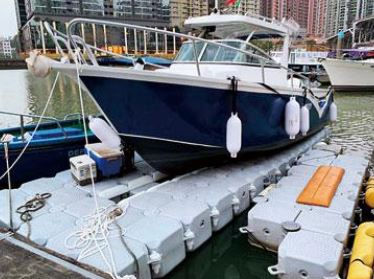 Thumbnail: Half-Cube & Slider Drive-On Dock For Medium Size Vessels