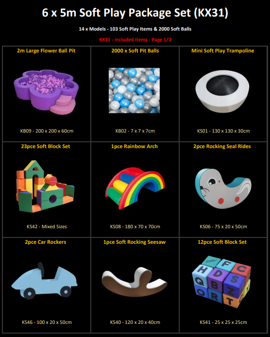 Thumbnail: 6 x 5m Soft Play Package Set
