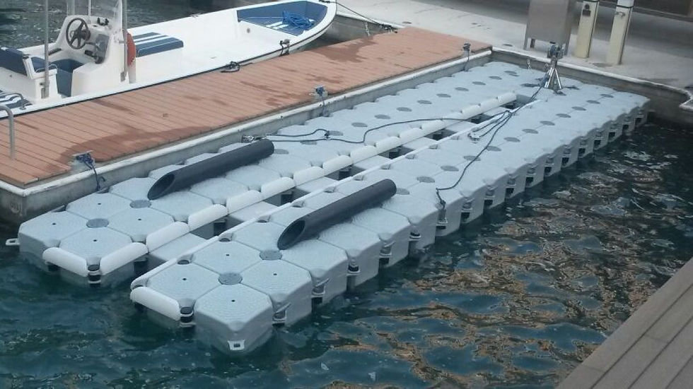 Thumbnail: Half-Cube & Slider Drive-On Dock For Medium Size Vessels