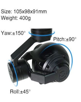 Thumbnail: MINI 4K 10X OPTICAL ZOOM HD CAMERA WITH 3 AXIS GIMBAL