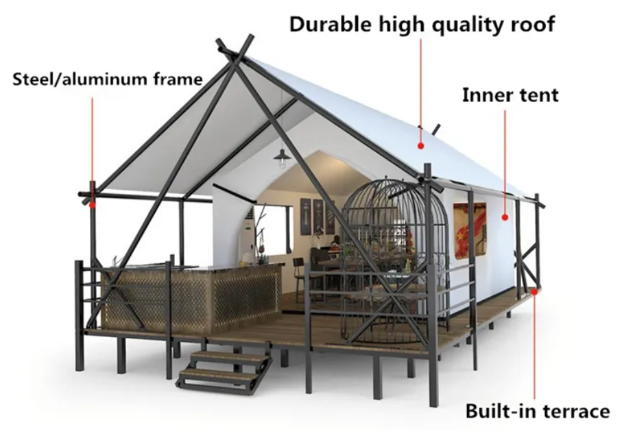 Thumbnail: New 9x5m Tenda Safari Glamping Tent