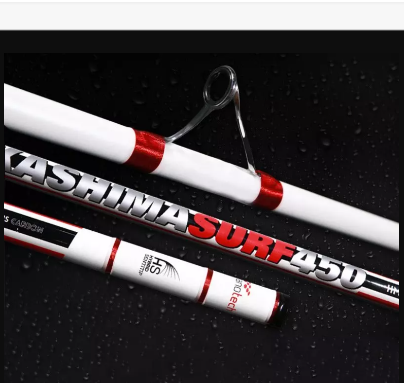 Thumbnail: High Quality 3pce 4.5M Fuji Carbon Surfcasting Rod