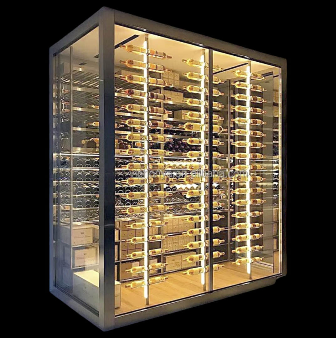 Custom Glass Wine Cabinets