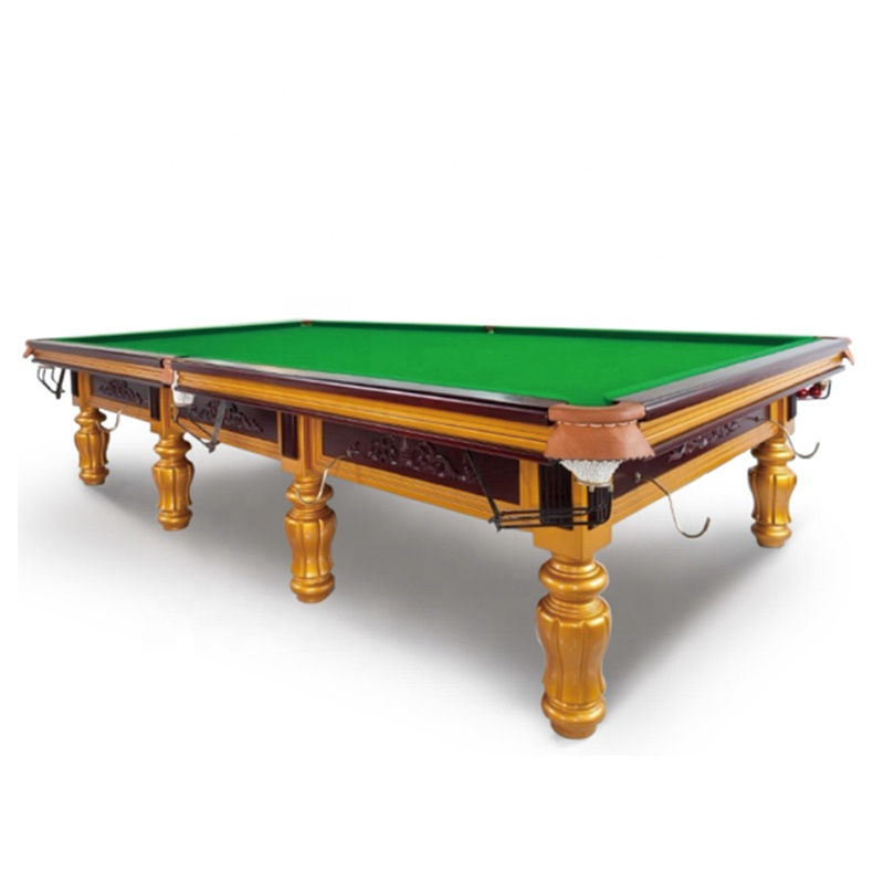Thumbnail: NEW 12FT OAK WOOD SLATE SNOOKER TABLE & ACCESSORIES