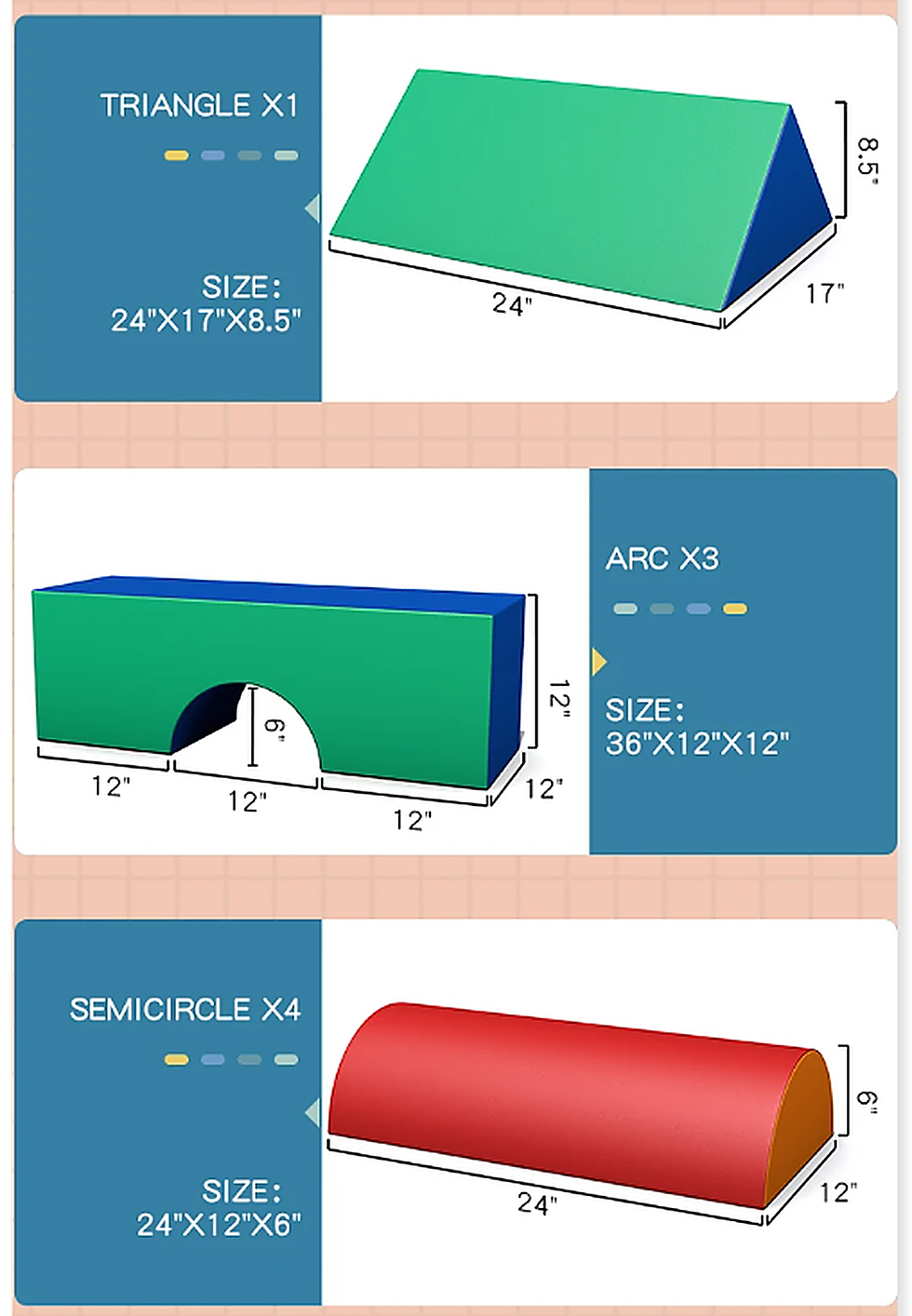 Thumbnail: 35pce Soft Block Set