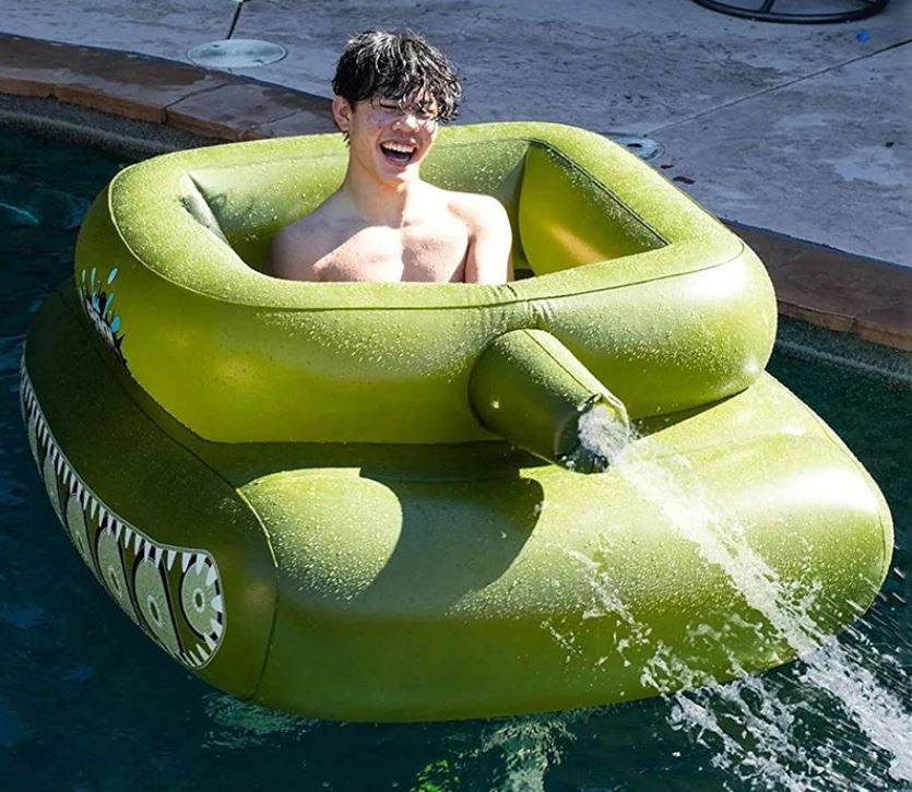 Thumbnail: 2 x Durable Outdoor Inflatable Water Tanks & Water Spray Gun