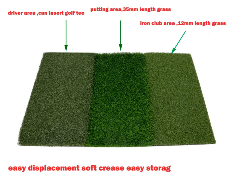 Thumbnail: New Heavy Duty Rubber Base 3-in-1 Practice Golf Hitting Mat