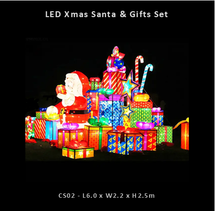 Thumbnail: Large Outdoor LED Christmas Gift Box Motifs