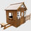 Thumbnail: New Stylish Natural Wood Cubby Playhouse