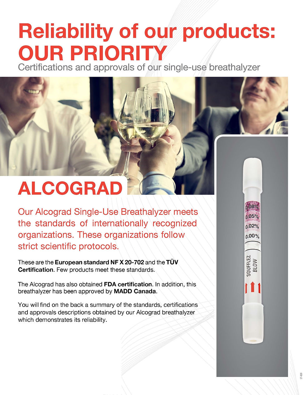 Thumbnail: WORLDS #1 SINGLE-USE BREATHALYSER - 20 PCES