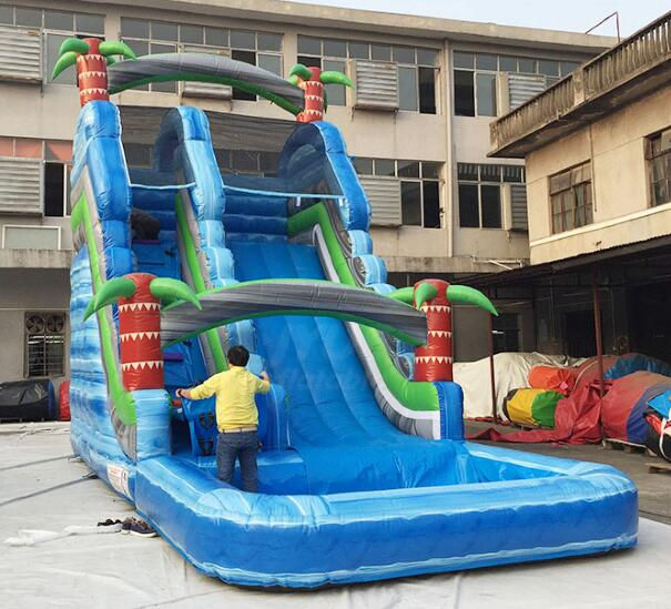 Thumbnail: New 8 x 6m Extreme Stylish Water Slide For Kids & Adults