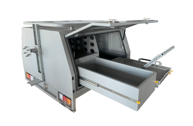 Thumbnail: MULTI-PURPOSE ALUMINIUM DUAL CAB CANOPY