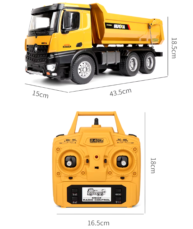 Thumbnail: RC 2.4G HD Metal Dump Truck