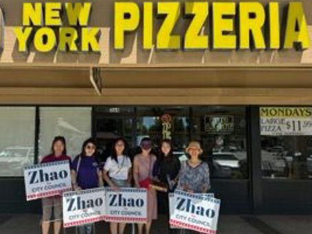 核桃市議員候選人趙宏博士(Hong “Diana” Zhao)關注小企業主/攜團隊調研市內餐飲企業