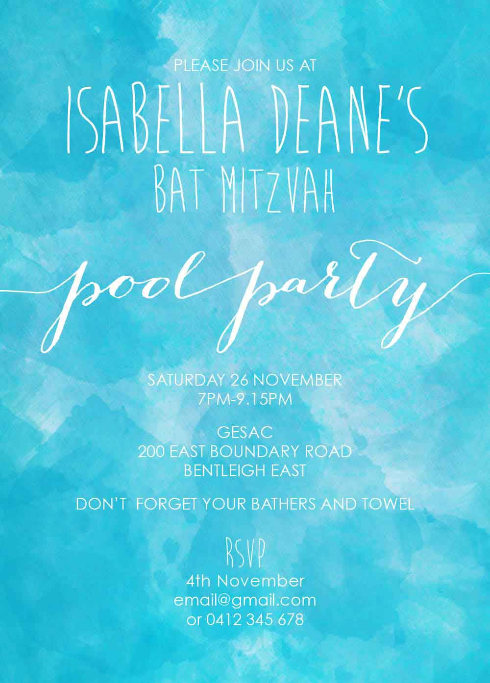 Bat Mitzvah ref 912-75