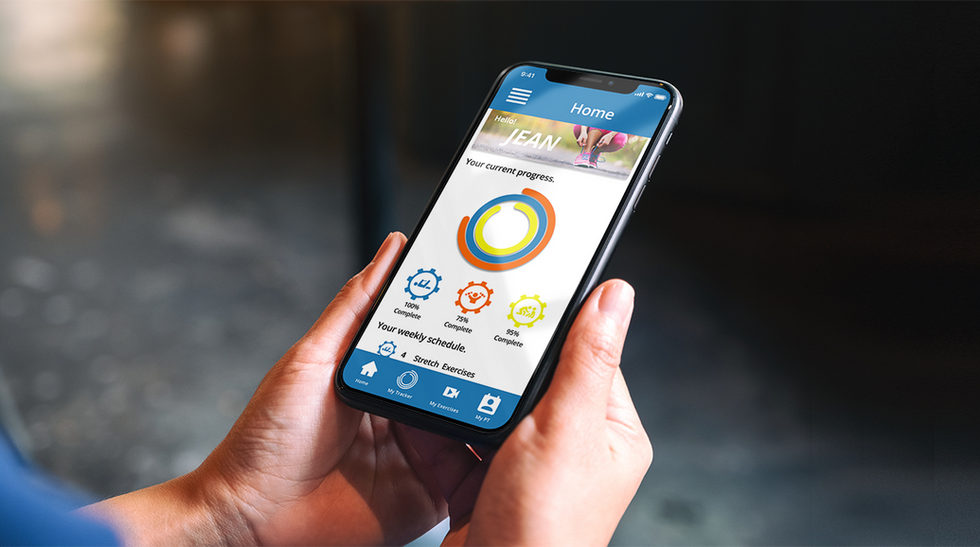 Woman's hands holding an iPhone