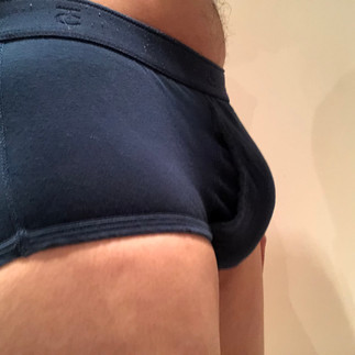 Packing with PG packer in briefs using MyPack pouch, side view